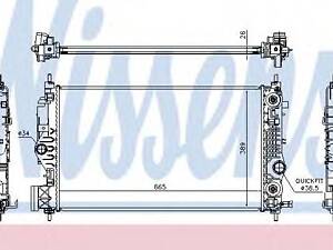 Радиатор OPEL ASTRA J(09-) 1.6 и 16V TURBO NISSENS 630762 на OPEL ZAFIRA C (P12)