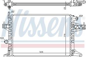 Радиатор OPEL COMBO / OPEL CORSA C (X01) / OPEL TIGRA TwinTop (X04) 2000-2011 г.