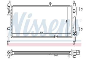 Радиатор OPEL KADETT E (T85) 1984-1993 г.