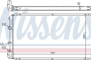 Радиатор OPEL MOVANO A (X70) / RENAULT MASTER (JD) / NISSAN INTERSTAR (X70) 1998-2011 г.