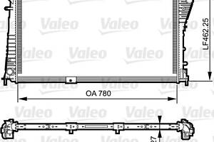 Радиатор OPEL VIVARO A (X83) / RENAULT TRAFIC (EL) / NISSAN PRIMASTAR (X83) 2001-2014 г.