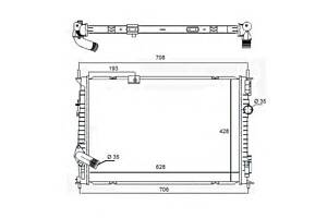 Радиатор основной NISSAN QASHQAI I 1.6D 10.11-12.13