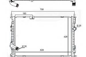 Радіатор основний NISSAN QASHQAI I 1.6D 10.11-12.13