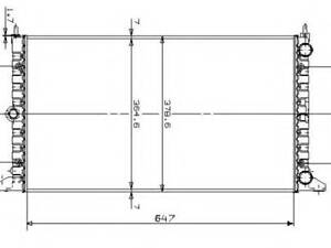 Радиатор основной VW Sharan 1.9TDI 96-
