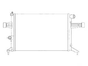 Радіатор основний на Astra G, Zafira