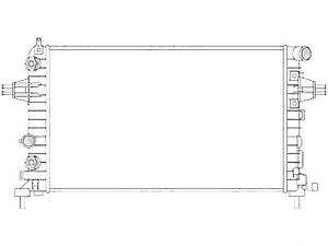 Радиатор основной на Astra H