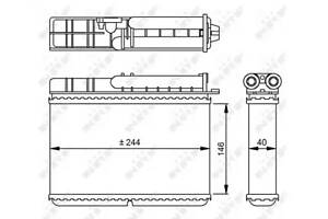 Радиатор отопителя, BMW 5-Series E34 87-