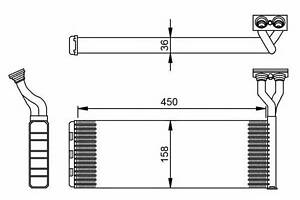 Радиатор отопителя 54 285