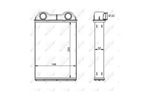 Радіатор обігрівача 54341