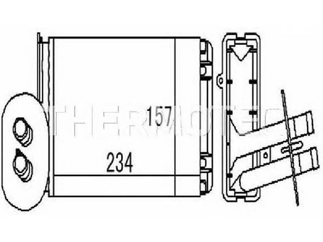 Радиатор отопителя D6W007TT