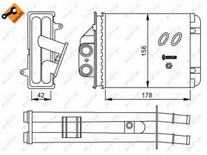 Радіатор обігрівача EASY FIT, Ford Ka 2007-