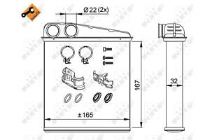 Радиатор отопителя EASY FIT, NISSAN Micra 03-