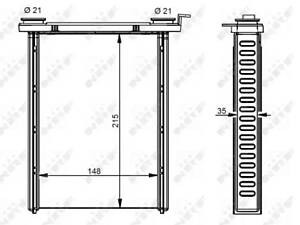 Радиатор отопителя Easy Fit, RENAULT Megane 200811-201508