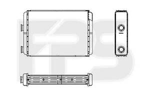 Радиатор отопителя Fiat Doblo 2001-2009 (FPS)