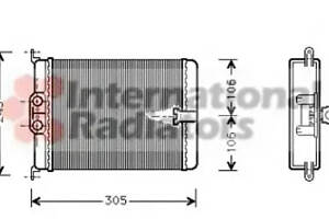 Радіатор отопітеля Mercedes S-Class W140 (91-)