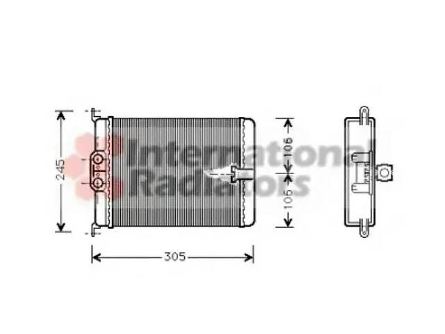 Радіатор отопітеля Mercedes S-Class W140 (91-)