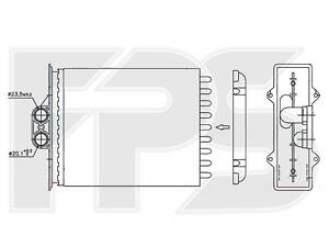 Радиатор отопителя Opel Vectra B (95-99)