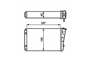 Радіатор обігрівача салону 54238