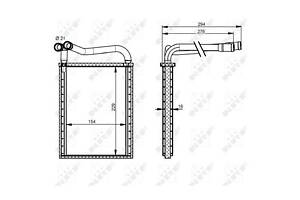 Радіатор обігрівача салону 54339
