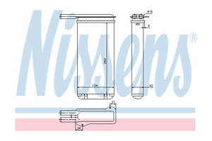 Радіатор обігрівача салону 71755