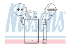 Радіатор обігрівача салону 72207