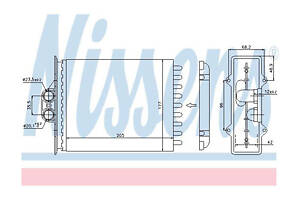 Радиатор отопителя салона 72657
