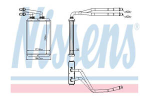Радиатор отопителя салона 73990