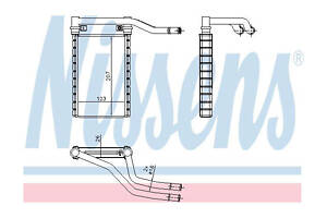 Радиатор отопителя салона 73991