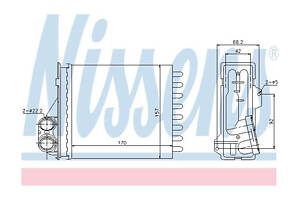 Радиатор отопителя салона 76512