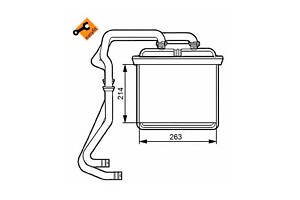 Радиатор отопителя салона