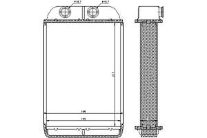 Радиатор отопления AUDI A6 C5 (4B5) / AUDI ALLROAD C5 (4BH) 1997-2005 г.