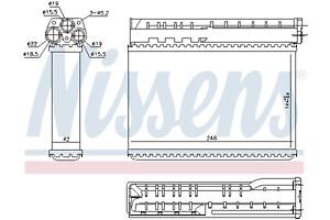 Радиатор отопления BMW 3 (E36) / BMW 5 (E39) 1990-2003 г.