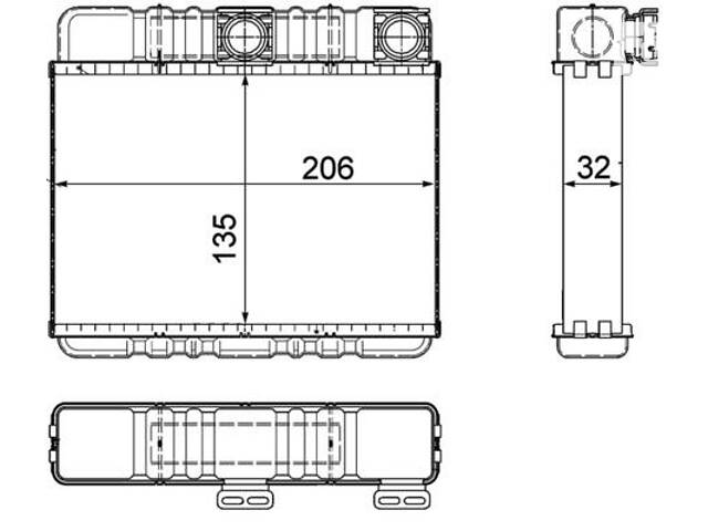 Радиатор отопления BMW 3 (E46) / BMW X3 (E83) 1997-2011 г.