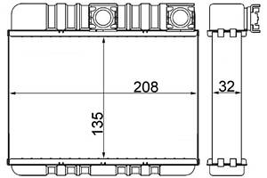 Радиатор отопления BMW 3 (E46) / BMW X3 (E83) 1997-2011 г.