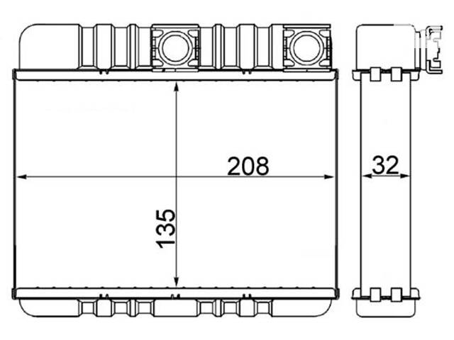 Радиатор отопления BMW 3 (E46) / BMW X3 (E83) 1997-2011 г.