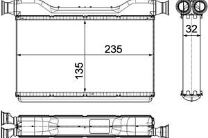 Радиатор отопления BMW 6 (F12) / BMW 5 (F10) / ROLLS-ROYCE DAWN (RR6) 2008-2020 г.