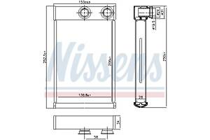Радиатор отопления CADILLAC SRX / CHEVROLET VOLT / SAAB 9-5 (YS3G) 2008-2017 г.