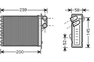 Радиатор отопления DACIA SANDERO / DACIA LOGAN (LS_) 2004-2018 г.
