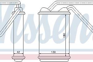 Радиатор отопления DAEWOO RACER / DAEWOO NEXIA / DAEWOO ESPERO (KLEJ) 1986-2008 г.