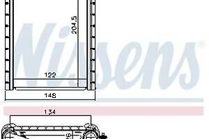 Радиатор отопления FIAT SEDICI (189_) / SUZUKI SX4 (GY, RW) 2005-2017 г.