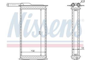 Радиатор отопления FORD P 100 / FORD SIERRA (BNC) / FORD ESCORT (GAA) 1980-2002 г.