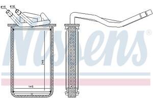 Радиатор отопления FORD TRANSIT (FA_ _) 2000-2006 г.