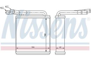 Радиатор отопления HYUNDAI H100 1993-2007 г.