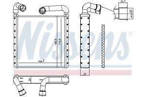 Радиатор отопления MAN TGE / AUDI Q3 (F3B) / SKODA SUPERB (3V5) 2012-2021 г.