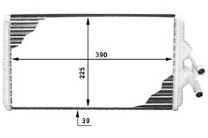 Радиатор отопления MERCEDES-BENZ MK / MERCEDES-BENZ SK - sklap__ 1987-2005 г.