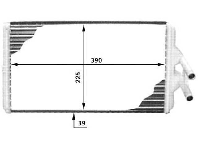 Радиатор отопления MERCEDES-BENZ MK / MERCEDES-BENZ SK - sklap__ 1987-2005 г.