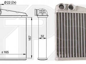 Радиатор отопления Nissan Micra III (Тайвань). 27140AX700