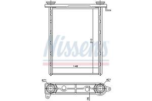 Радиатор отопления NISSAN NV300 (X82) / OPEL VIVARO B (X82) 2004-2020 г.