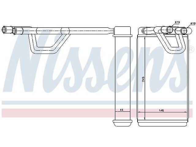 Радиатор отопления NISSAN PATHFINDER (R51) 2004-2012 г.