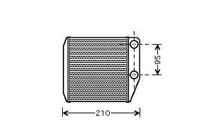 Радиатор отопления OPEL ADAM (M13) / FIAT QUBO (225_) 2005-2019 г.